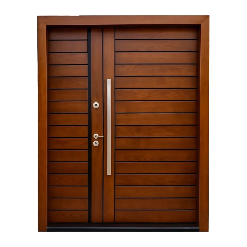 درب لابی 1.5 لنگه چوبی کد L03