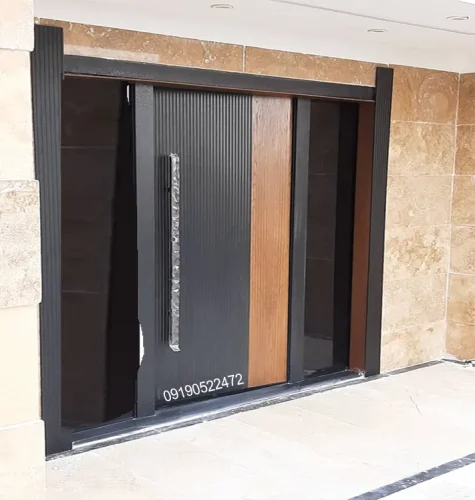 درب ضد سرقت پی وی سی شیشه‌خور