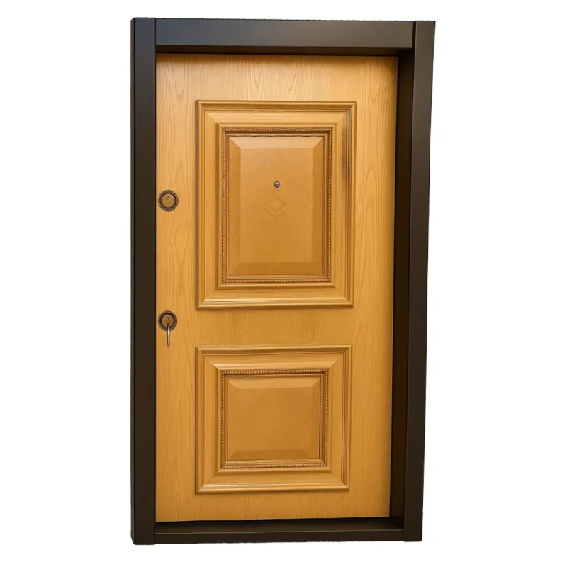 درب ضد سرقت روکش بلوط دو قاب کد A0013